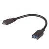 Akyga ak-ad-30 usb 3.0-af / microusb 3.0-b 15cm adapter black