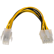 Akyga AK-CA-10 tápkábel Fekete, Sárga 0,15 M kábel és adapter