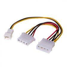 Akyga AK-CA-35 Molex/Molex/3-pin 12V adapter cable 0,15m kábel és adapter