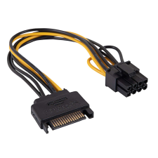 Akyga AK-CA-80 Sata PCI-E 6+2 Tápkábel Adapter kábel és adapter