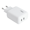 Akyga AK-CH-19 2x USB-C Hálózati töltő - Fehér (40W)