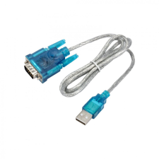 Akyga AK-CO-02 USB/R-232 cable 1m Transparent kábel és adapter