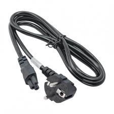 Akyga AK-NB-01C Power Cable 1,5m Black kábel és adapter