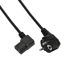 Akyga AK-PC-02C 250V Hálózati tápkábel 1.5m - Fekete (AK-PC-02C) kábel és adapter