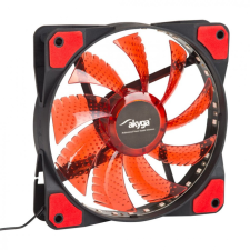 Akyga AW-12E-BR System Fan 12cm Red LED hűtés