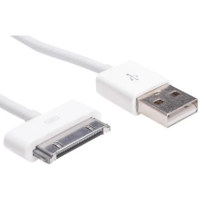 Akyga USB-A - Apple 30-pin kábel 1m fehér (AK-USB-08) kábel és adapter