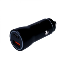 Akyga USB-A + USB-C PD autós töltő fekete (AK-CH-16) (AK-CH-16) mobiltelefon kellék