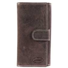  Akzent női pénztárca, valódi bőr, barna (18x10 cm) pénztárca