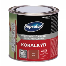 Akzo Supralux koralkyd korróziógátló 5 l vörös festő és tapétázó eszköz