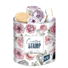 Aladine Dekor gumibélyegző - Flowers - Creative Foam Stamps (1 csomag) bélyegző