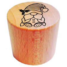 Aladine Gumibélyegző fa markolattal Manó Wooden Round Stamp (1 db) bélyegző