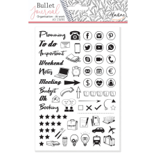 Aladine Gumibélyegző - Office Organization - Bullet Journal Foam Stamps (1 csomag) bélyegző