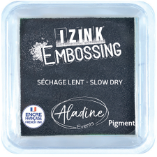 Aladine Tintapárna L - Fekete / Black - Izink Embossing (1 db) bélyegző