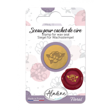 Aladine Viaszpecsét fej 20 mm - Bazsarózsa - Peony - Wax Seal (1 db) pecsételés