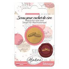 Aladine Viaszpecsét fej 20 mm - Karikagyűrű - Wedding Rings - Wax Seal (1 db) pecsételés