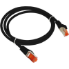 Alantec A-LANtec F/UTP CAT6 Patch kábel 0.5m - Fekete (KKS6CZA0.5)