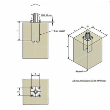  Alapvasalat acél lámpaoszlophoz 851 kültéri világítás