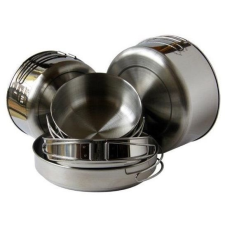 ALB forming VAR Everest rozsdamentes acél edénykészlet kemping felszerelés