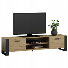  Alba 150 TV szekrény, kézműves tölgy/fekete, nappaliba, TV szekrény MK bútor