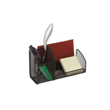 ALBA Asztali rendező, fémhálós, ALBA, fekete írószertartó