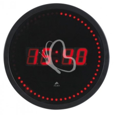 ALBA Falióra, LED kijelzős, 30 cm, ALBA "Horled", fekete falióra