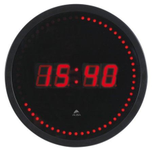 ALBA "Horled" LED kijelzős falióra fekete színű (BAOLEDF) (BAOLEDF) falióra