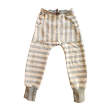  Alba Kid szürkés zöld csíkos kisfiú melegítőnadrág (méret: 116) gyerek nadrág