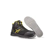 albatros DALTON Blk Yellow Mid S3L ESD FO SR munkavédelmi bakancs munkavédelmi cipő