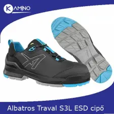 albatros Taraval Black/Blue Low S3L ESD FO SR munkavédelmi cipő munkavédelmi cipő