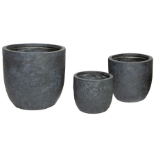  Alberta Egg kompozit növénytartó grafit 39x38cm S3 kerti tárolás