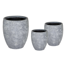  Alberta Globe kompozit növénytartó szürke 44,5x50cm S3 kerti tárolás