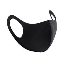 Alcor 3D Spandex mosható maszk, fekete védőmaszk