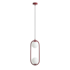 Aldex Riva piros-fehér függesztett lámpa (ALD-1086H15) E14 2 izzós IP20 világítás