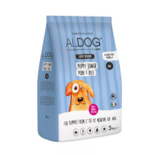  Aldog Puppy-Junior Mini Pork kutyatáp – 3 kg kutyaeledel