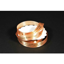  Áldott karácsonyt  felirattal szatén szalag 16mmx20m bronzos arany konyhai eszköz