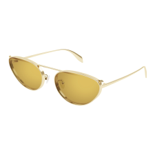 Alexander McQueen AM0424S-005 LIGHT GOLD MIRROR YELLOW napszemüveg napszemüveg