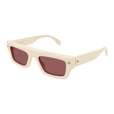 Alexander McQueen AM0427S-004 SHINY IVORY BROWN napszemüveg