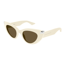Alexander McQueen AM0442S-004 SHINY IVORY BROWN napszemüveg napszemüveg
