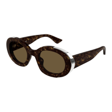Alexander McQueen AM0445S-002 SILVER HAVANA BROWN napszemüveg napszemüveg