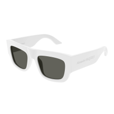 Alexander McQueen AM0449S-004 SHINY WHITE GREY napszemüveg napszemüveg