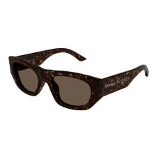 Alexander McQueen AM0450S-002 DARK HAVANA BROWN napszemüveg napszemüveg
