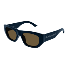 Alexander McQueen AM0450S-003 SHINY BLUE BROWN napszemüveg