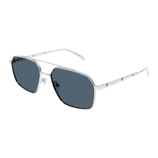 Alexander McQueen AM0477S 004 SILVER BLUE napszemüveg