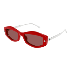 Alexander McQueen AM0482S 005 RED BROWN napszemüveg
