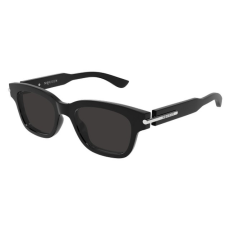 Alexander McQueen AM0497S 001 SHINY SOLID BLACK GREY napszemüveg