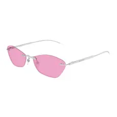 Alexander McQueen AM0525S 004 SILVER PINK napszemüveg