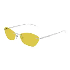 Alexander McQueen AM0525S 005 SILVER YELLOW napszemüveg