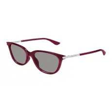 Alexander McQueen AM0553S 004 BURGUNDY GREY napszemüveg