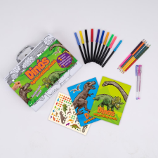 Alexandra Kiadó Dinós foglalkoztatókönyvecskék - kiszinezhető bőrönd gyermek- és ifjúsági könyv