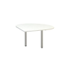 Alfa Office Alfa 200 asztal toldóelem szürke lábazattal, 120 x 120 x 74,2 cm, csepp, jobbos kivitel, fehér mintázat%